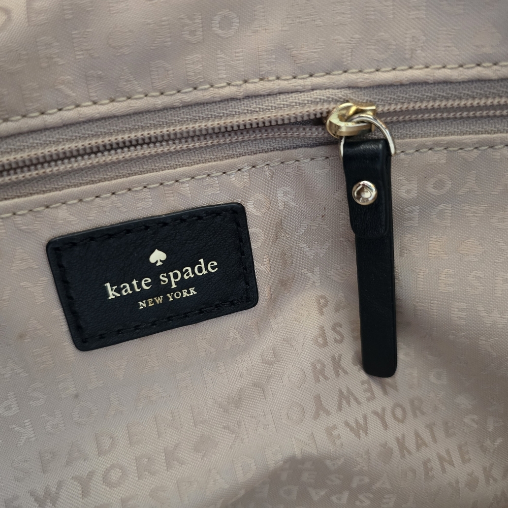 Kate Spade Black and Cream Polka Dot Shoulder Bag, EUC - Picture 10 of 12